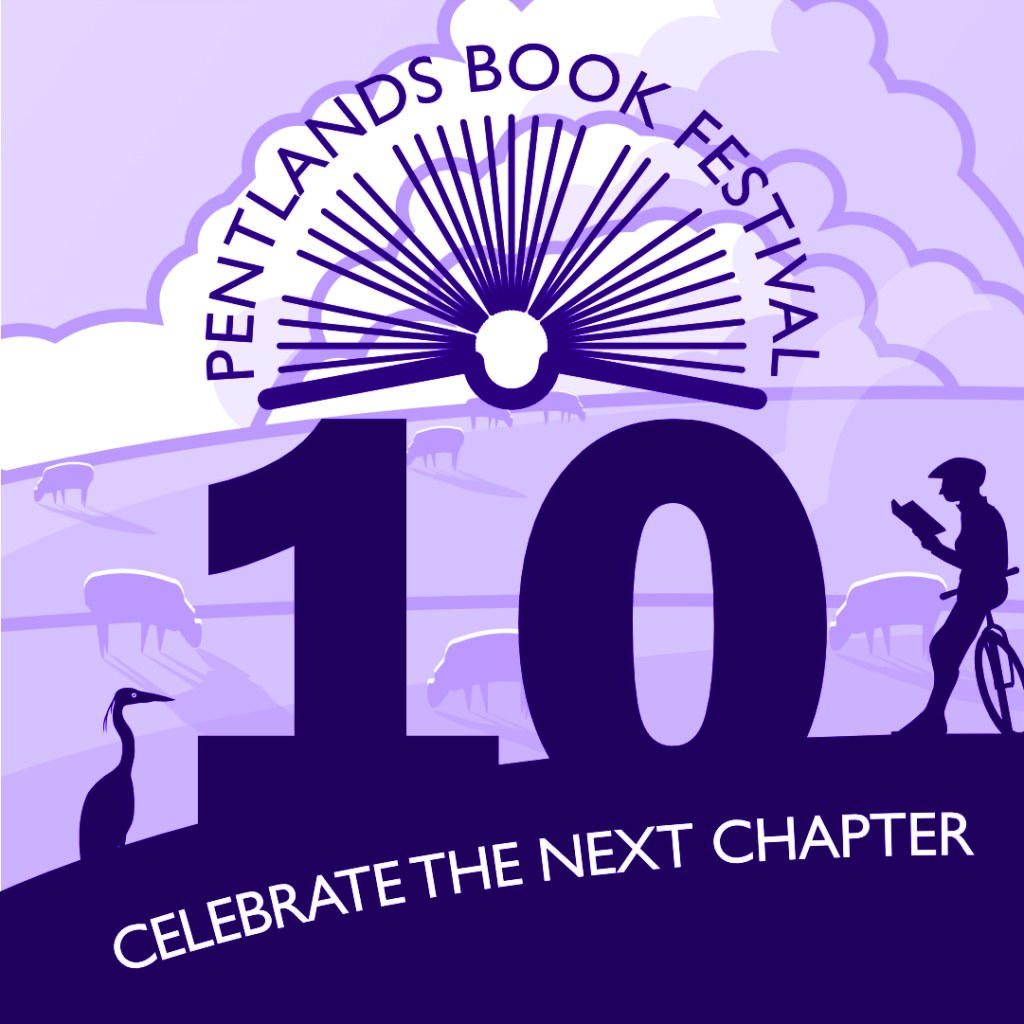 "10 years" graphic purple