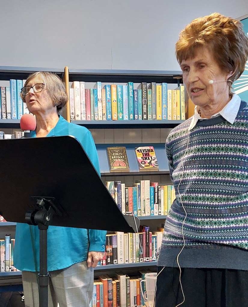 Lewine Mair and host