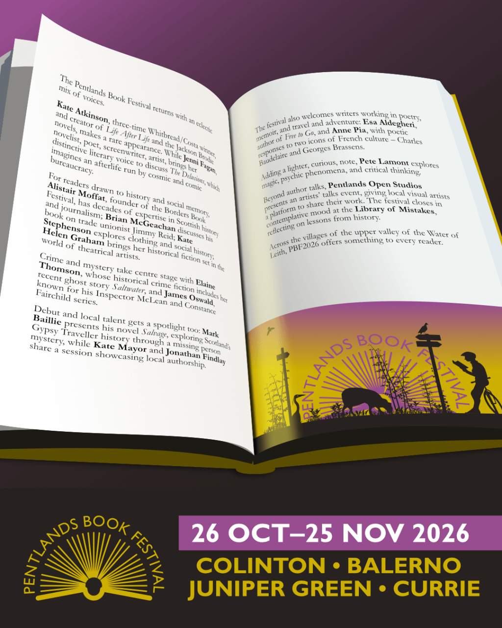 Image: Programme overview in a book